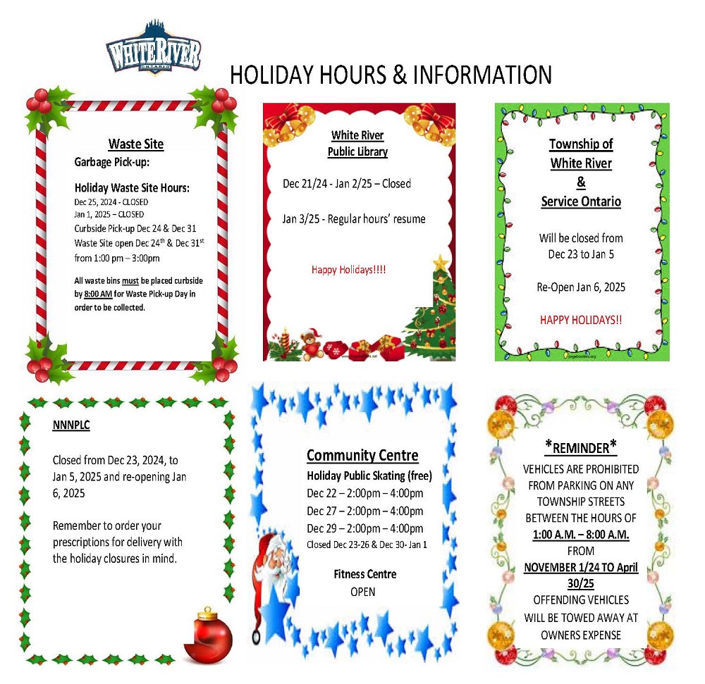 Christmas hours 2024